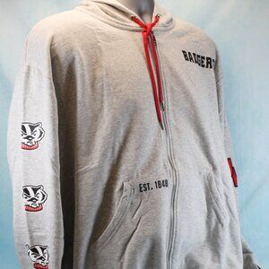 Wisconsin Badgers Full Zip Long Sleeve Hoodie Women's Size XXL